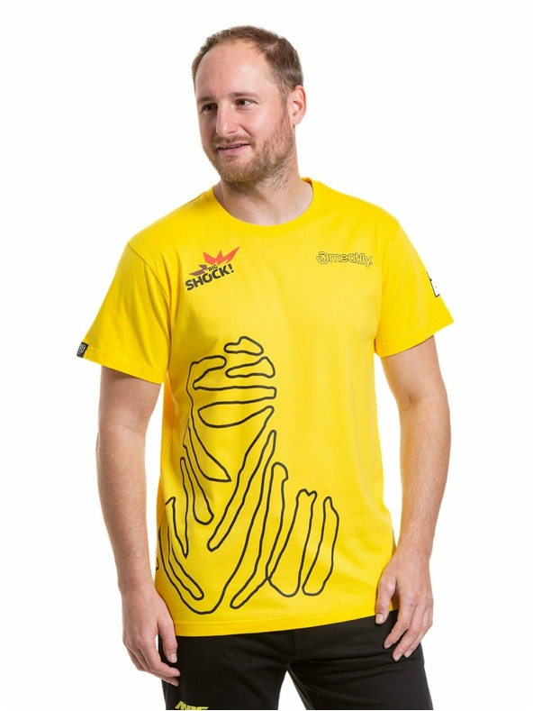 Meatfly Meatfly férfi póló Dakar Sárga | Sárga | Méret