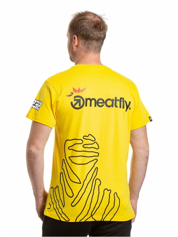 Meatfly Meatfly férfi póló Dakar Sárga | Sárga | Méret