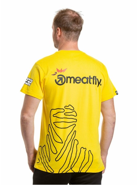 Meatfly Meatfly férfi póló Dakar Sárga | Sárga | Méret