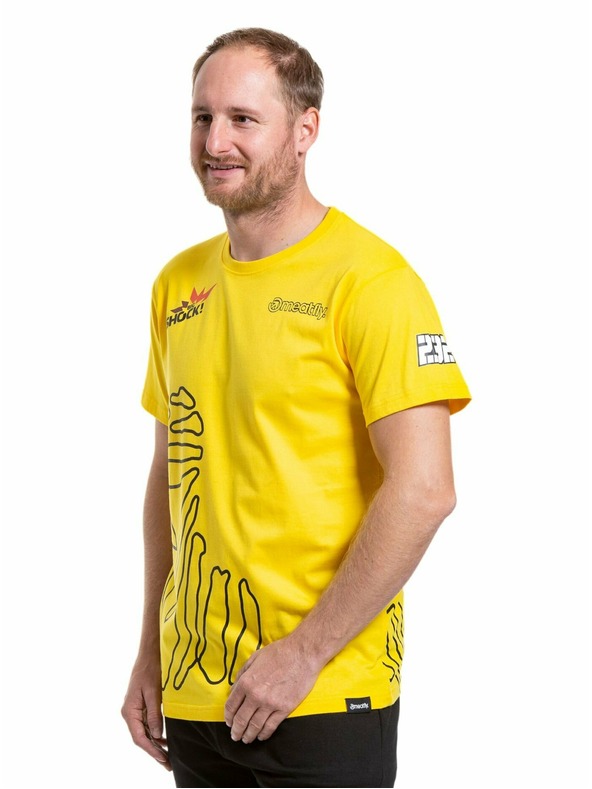 Meatfly Meatfly férfi póló Dakar Sárga | Sárga | Méret