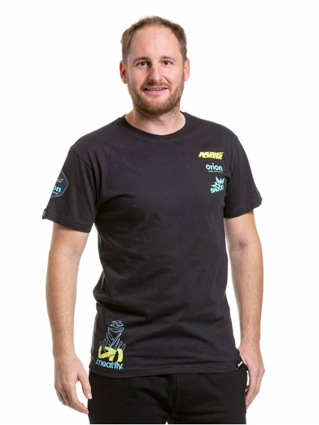 Meatfly Meatfly férfi póló Dakar Kék/Fekete