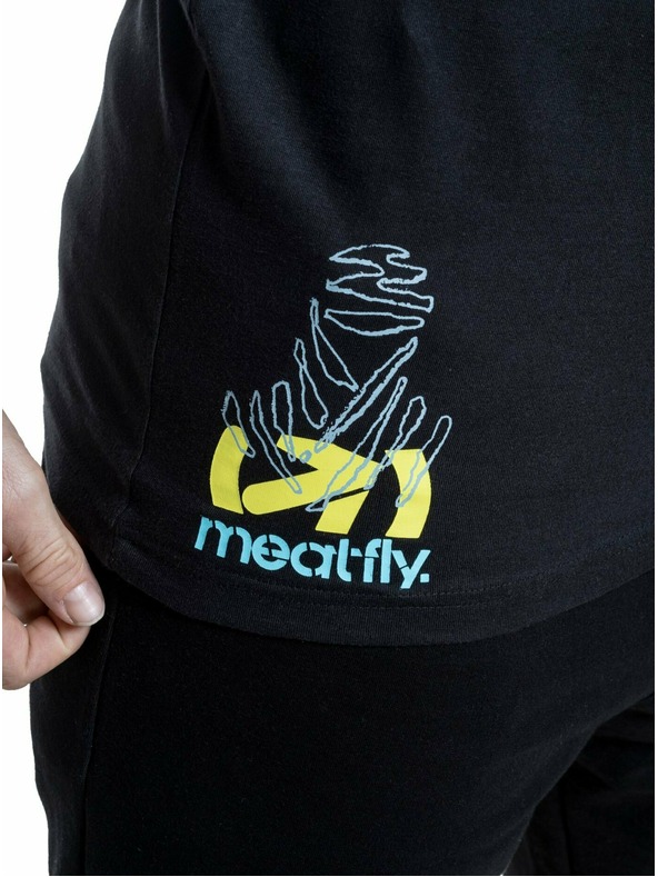 Meatfly Meatfly férfi póló Dakar Kék/Fekete