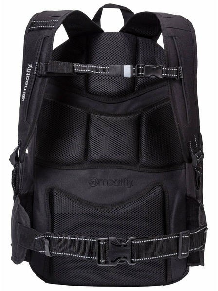 Meatfly Meatfly hátizsák Wanderer - Fekete | Fekete | Térfogat 28 L
