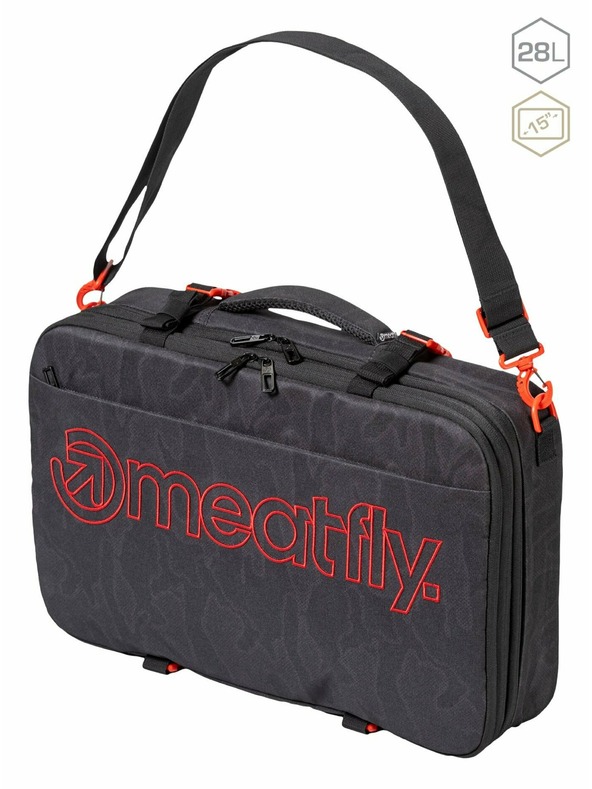 Meatfly Meatfly hátizsák Riley Morph Fekete 28 L | Fekete | Térfogat 28 L