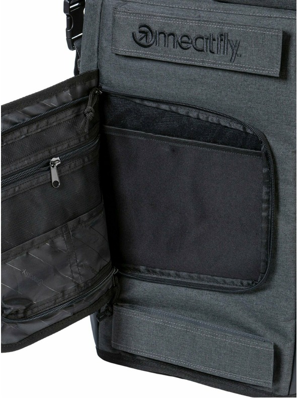 Meatfly Meatfly hátizsák Periscope Sötétszürke Melange 30 L | Szürke | Térfogat 30 L