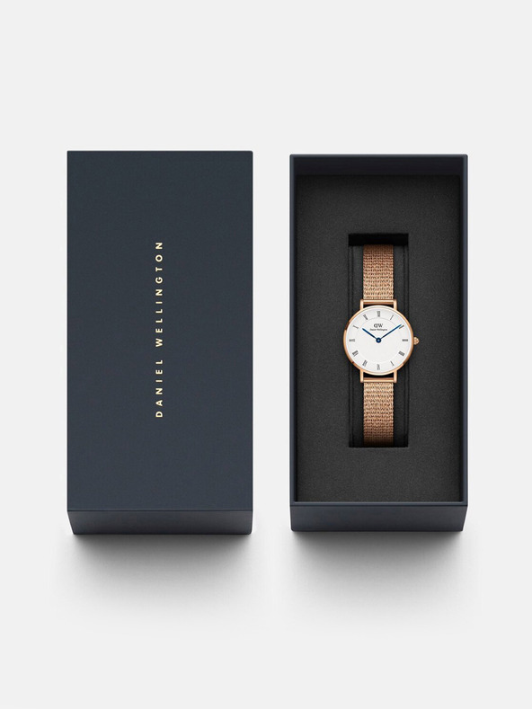 Daniel Wellington Rózsaarany-ezüst Daniel Wellington mesh Petite Melrose női óra