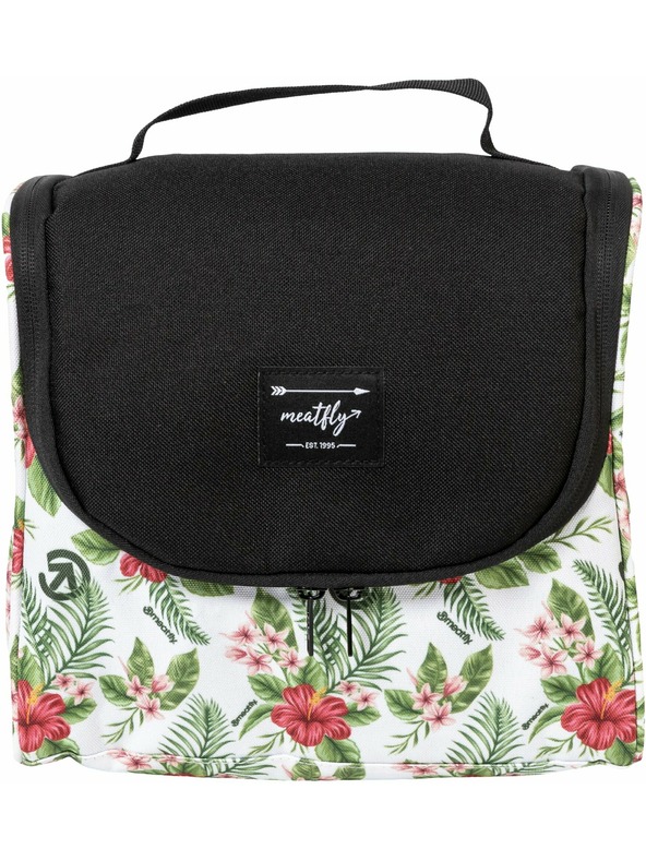 Meatfly Meatfly mosdótáska Cara White Tropical | Fekete | Térfogat 6 L