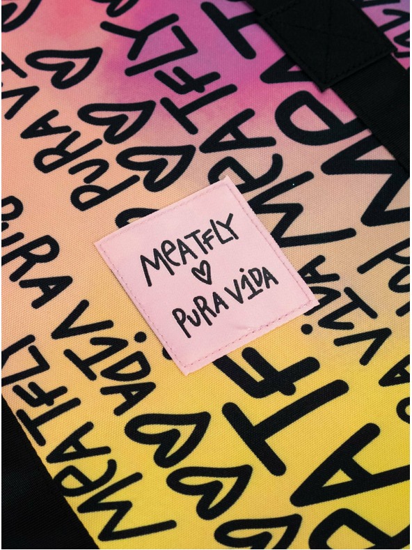 Meatfly Meatfly strand táska X Pura Vida Skye Peach Flowers