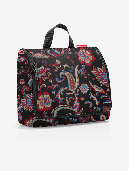 Reisenthel Bordó-fekete Reisenthel Toiletbag XL paisley mintás női kozmetikai táska
