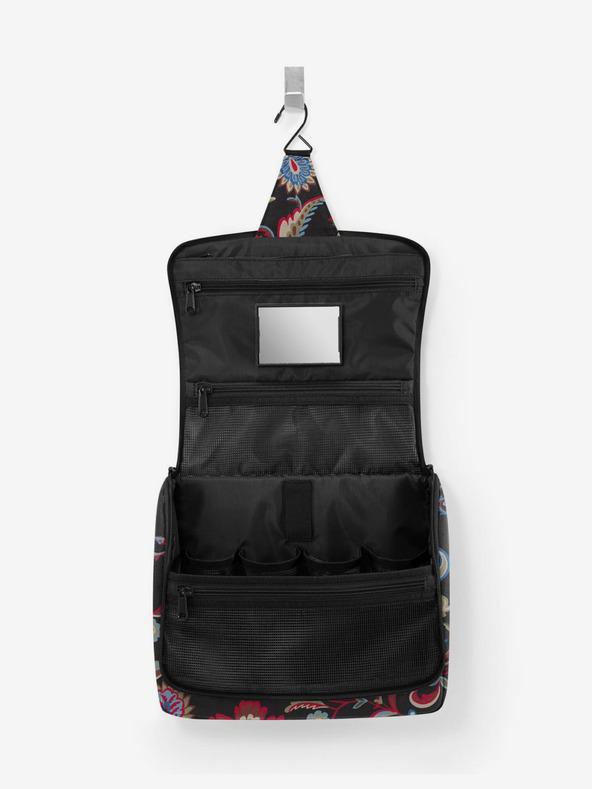 Reisenthel Bordó-fekete Reisenthel Toiletbag XL paisley mintás női kozmetikai táska