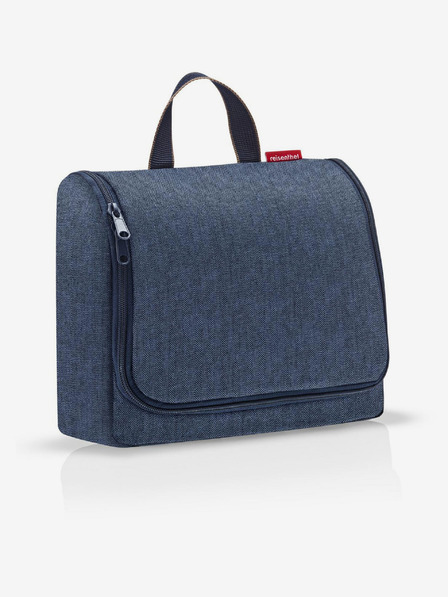 Reisenthel Sötétkék Reisenthel Toiletbag XL herringbone mintás kozmetikai táska