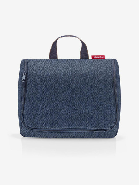 Reisenthel Sötétkék Reisenthel Toiletbag XL herringbone mintás kozmetikai táska