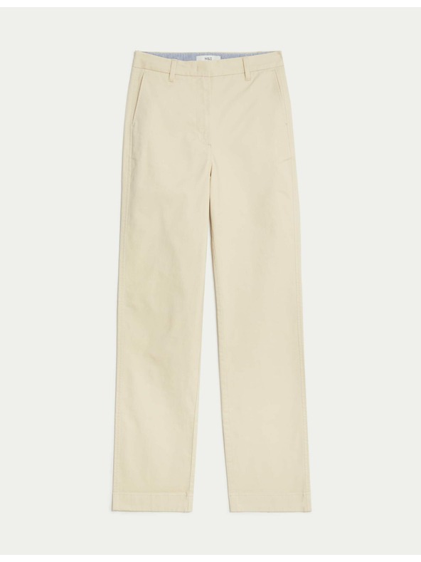 Marks & Spencer Egyenes Marks & Spencer chino nadrág bézs