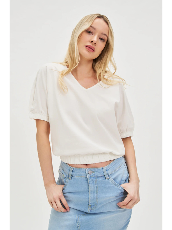 Moodo Women's White T-Shirt Moodo