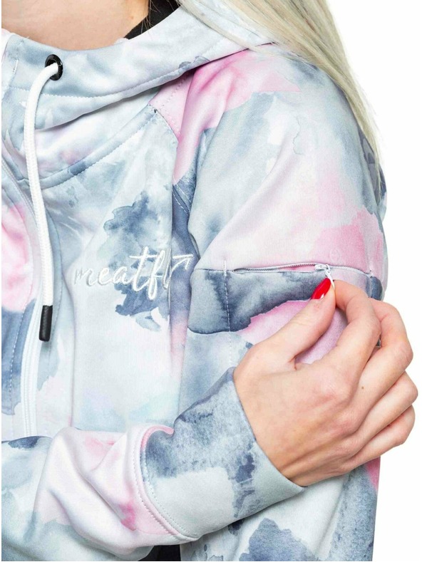 Meatfly Meatfly Women's Technical Sweatshirt Alisha Clouds Pink