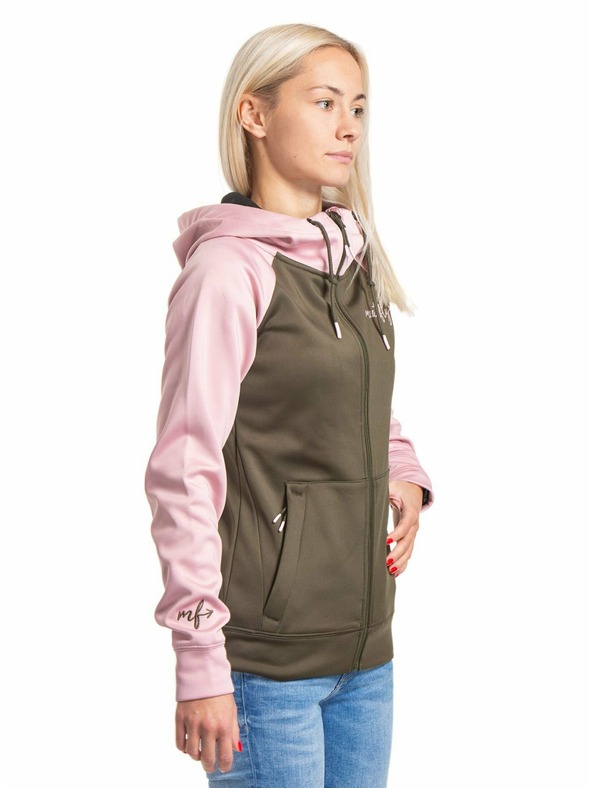Meatfly Meatfly Women's Technical Sweatshirt Alisha Powder Pink/Olive