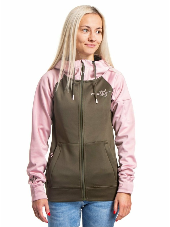Meatfly Meatfly Women's Technical Sweatshirt Alisha Powder Pink/Olive