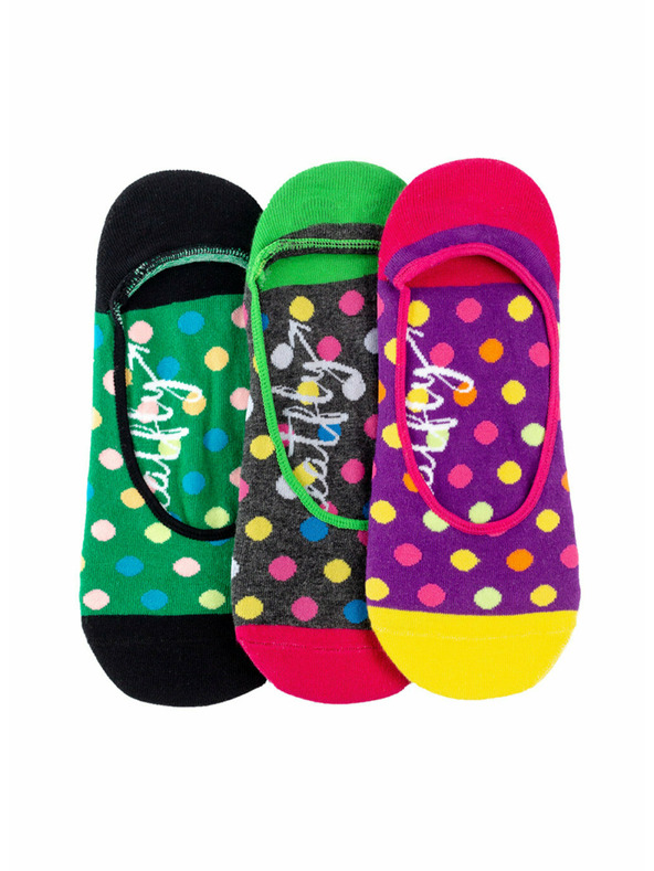 Meatfly Meatfly Low Socks - Triple Pack B/ Big Dots 1 | Multicolor | Size
