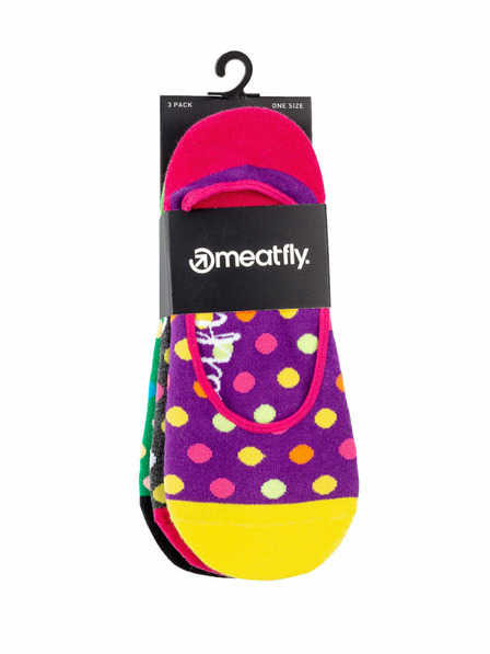 Meatfly Meatfly Low Socks - Triple Pack B/ Big Dots 1 | Multicolor | Size