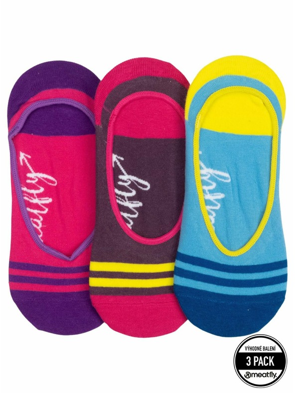 Meatfly Meatfly Low Socks Triple Pack Blue | Blue | Size