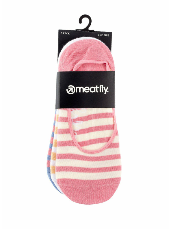 Meatfly Meatfly Low Socks - Triple Pack D/ Big Stripes | Multicolor | Size