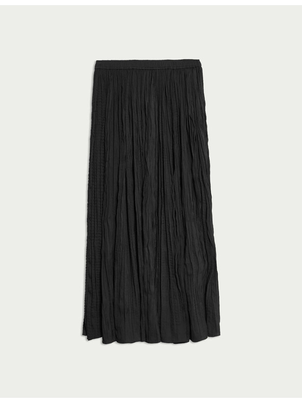 Marks & Spencer Pliszírozott gumis derekú midi szoknya Marks & Spencer