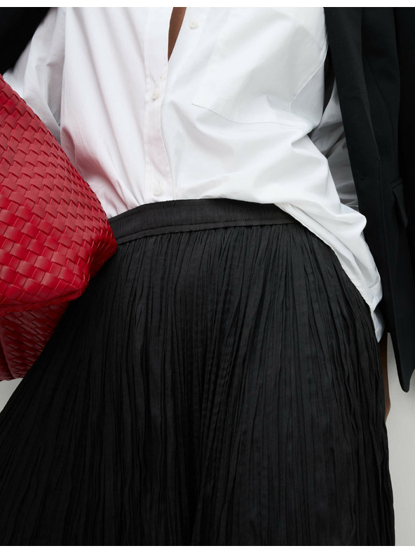 Marks & Spencer Pliszírozott gumis derekú midi szoknya Marks & Spencer