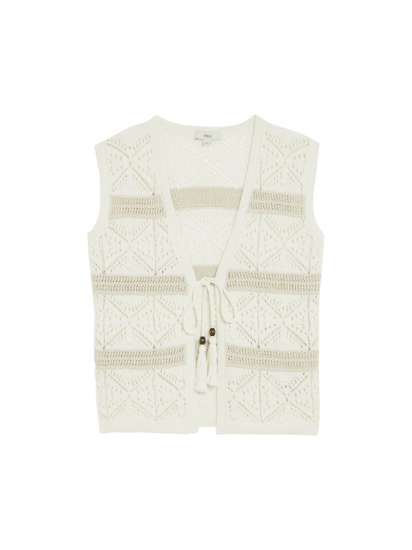 Marks & Spencer Karcsúsított texturált mellény Marks & Spencer