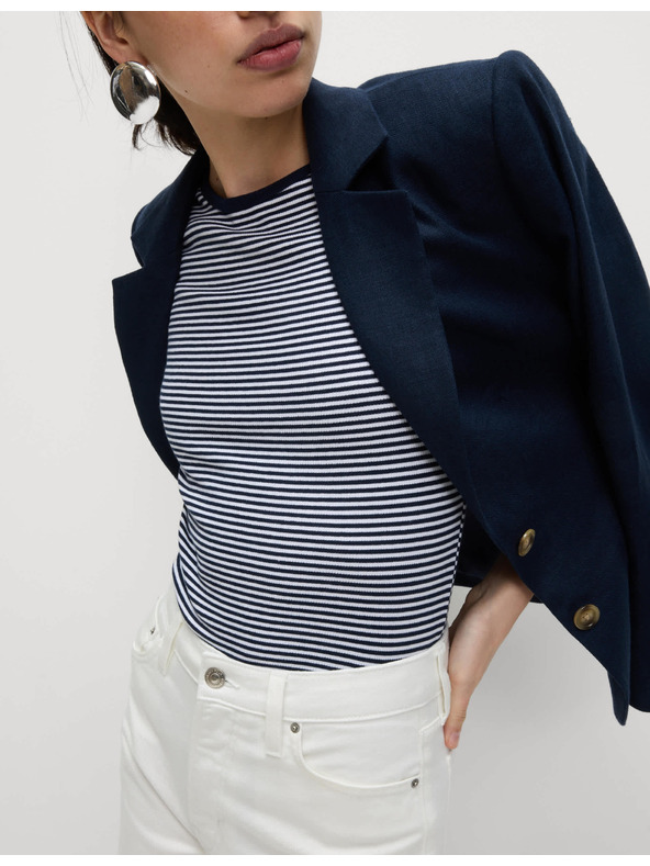 Marks & Spencer Csíkos bordázott póló Marks & Spencer