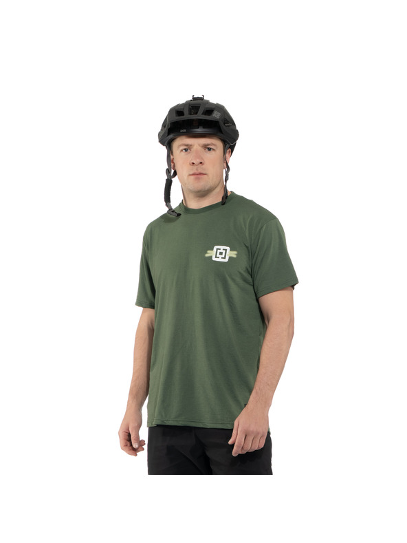 Horsefeathers Bike T-shirt Fury green HORSEFEATHERS