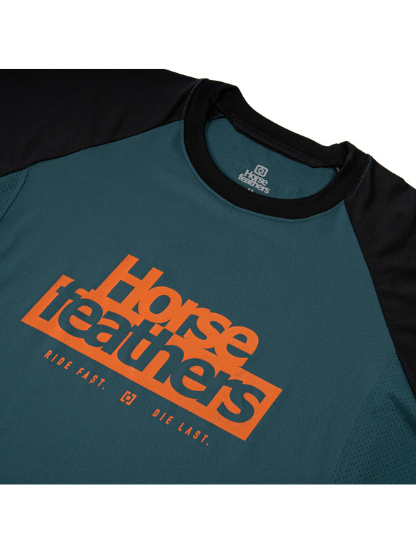 Horsefeathers Kids' bike jersey Spike petrol HORSEFEATHERS