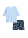 Marks & Spencer Short set with high cotton content and print Marks & Spencer blue