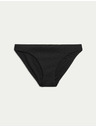 Marks & Spencer Bordázott bikini alsó magas kivágással Marks & Spencer fekete