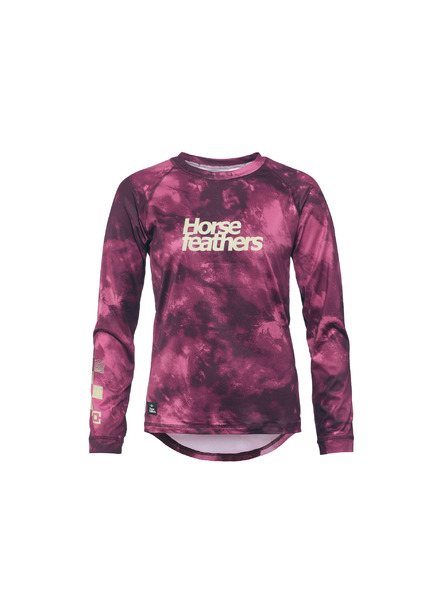 Horsefeathers Women's bike jersey Deco pink HORSEFEATHERS
