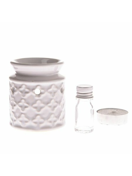 Casa de Engel Kerámia aromalámpa + olaj, gyertya, friss vászon, 0/96