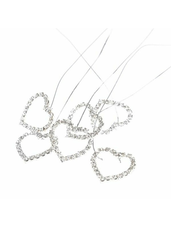 Casa de Engel Dekoratív szívecskék dróttal dobozban - 6db, 20/200