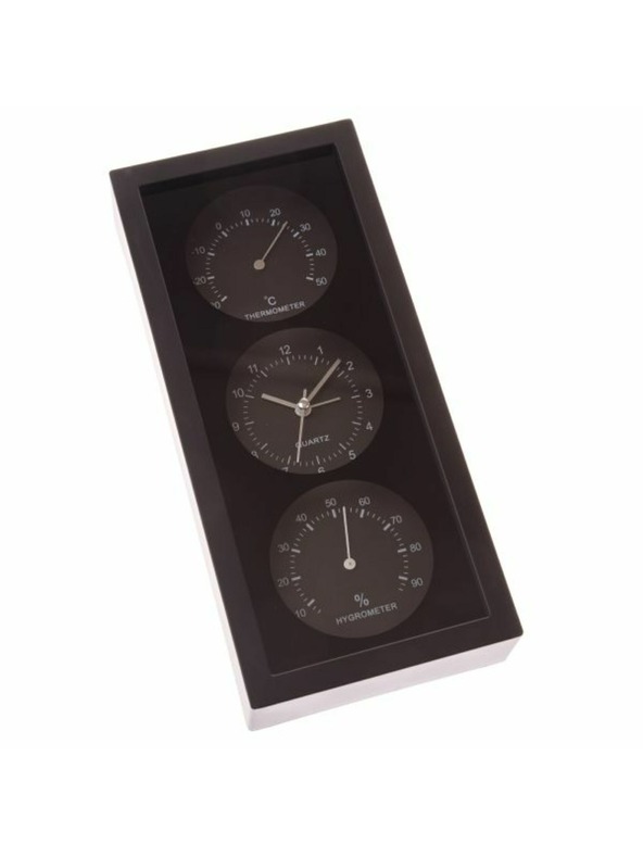Casa de Engel Fali/asztali óra hőmérővel és páratartalom-mérővel, 0/24