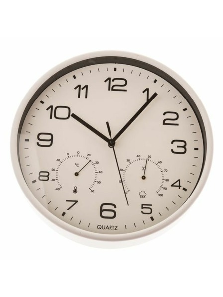 Casa de Engel Fali óra hőmérővel és páratartalom-mérővel - 25cm, 1/20