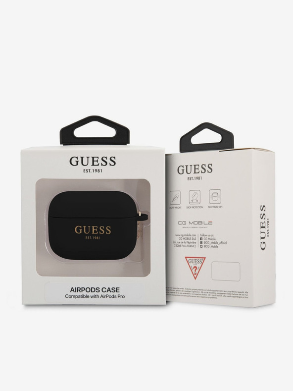 Guess Guess 4G Charm Szilikon Tok AirPods Pro Black