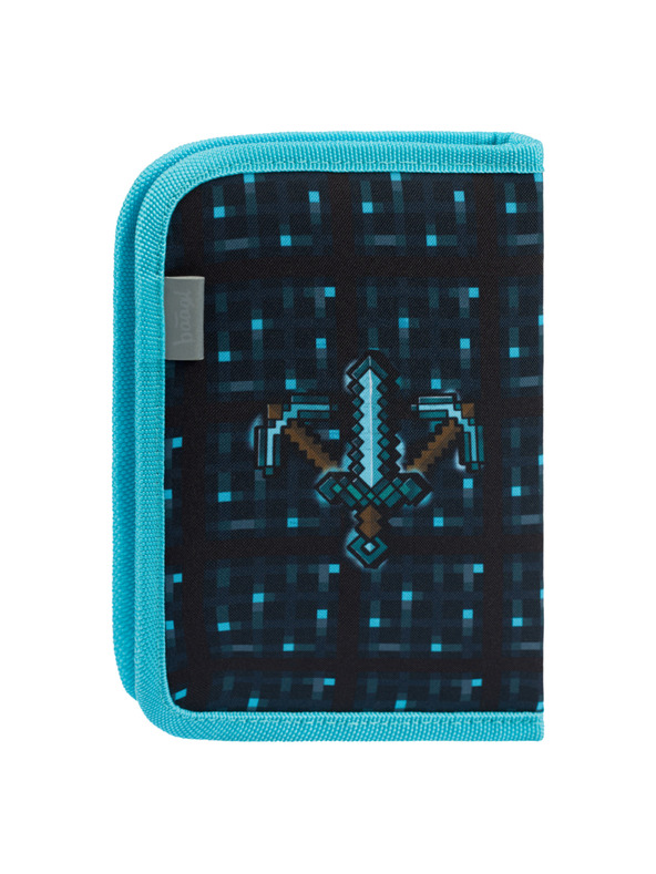BAAGL  Minecraft Blue Axe Baagl egyszintes iskolai tolltartó, kék