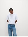 Marks & Spencer Marks & Spencer férfi póló egyenes szabással, 100% pamutból, fehér