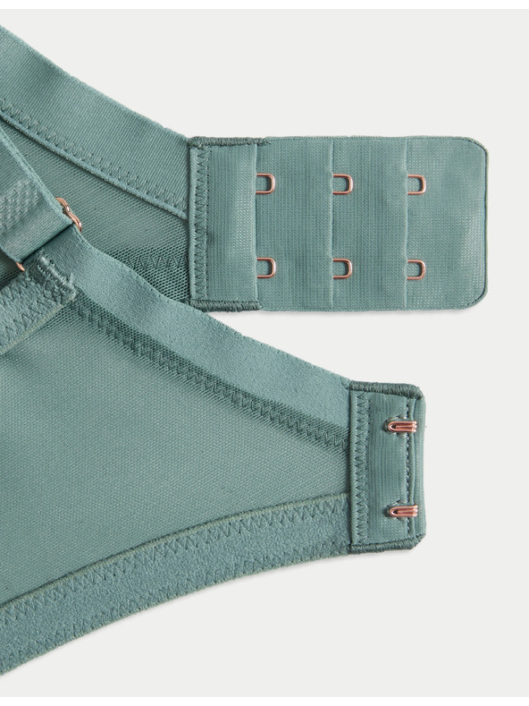 Marks & Spencer Kalina balanszírozó melltartó merevítővel, selyemmel és csipkével, F-H méret Marks & Spencer zöld