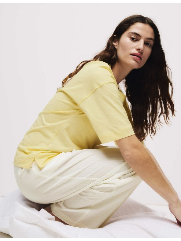 Marks & Spencer Cool Comfort™ csíkos pizsama nadrág, 2 db Marks & Spencer sárga