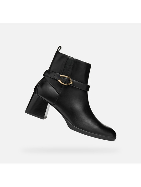 Geox Fekete Geox Walk Pleasure 55 női bokacsizma
