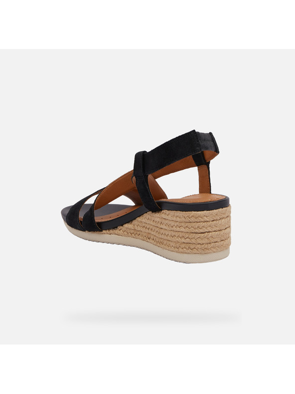 Geox Fekete női szandál Geox Ischia Corda
