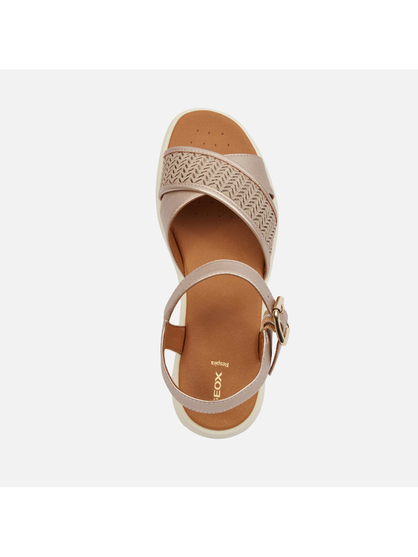 Geox Krém Geox Camalei női szandál