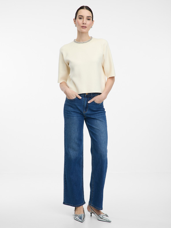 Orsay ORSAY kék női wide leg farmernadrág