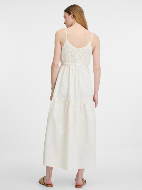 Orsay ORSAY krémszínű női midi ruha