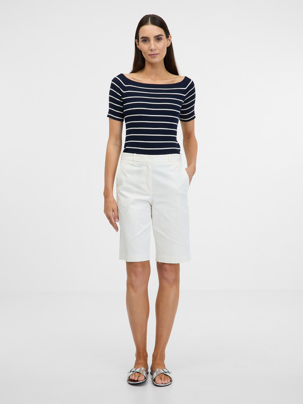 Orsay ORSAY sötétkék női póló háromnegyedes ujjakkal