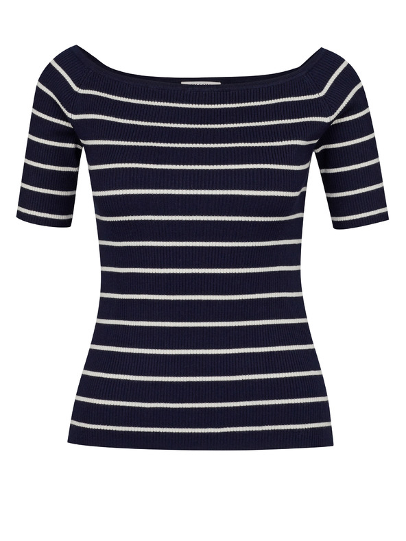 Orsay ORSAY sötétkék női póló háromnegyedes ujjakkal